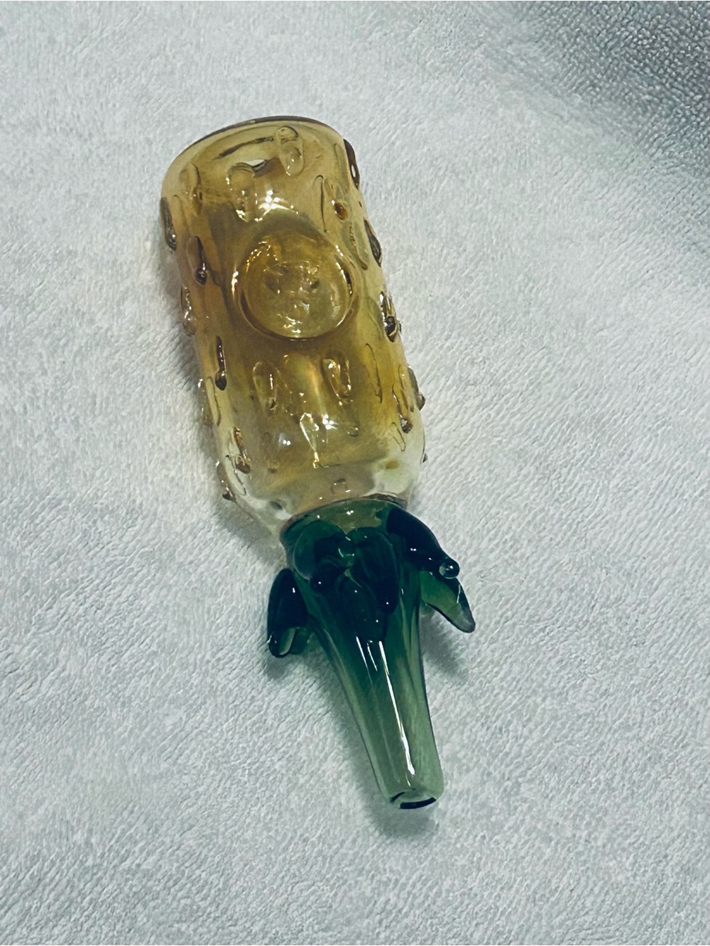 Pineapple shaped Glass Hand-Blown Piece